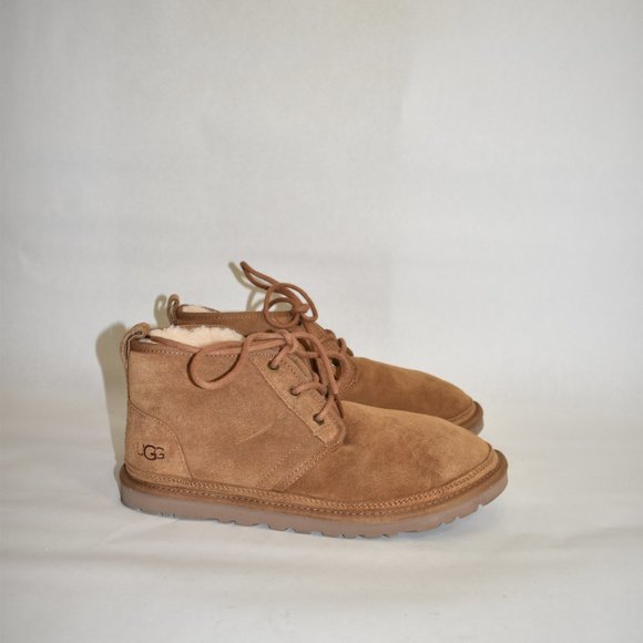 NEW UGG NEUMEL CHUKKA BOOT SHEARLING CHESTNUT WINTER 10 (D24) - Picture 2 of 8